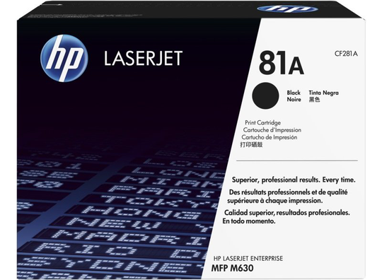 HP 81A Black Laserjet Toner Cartridge - CF281A