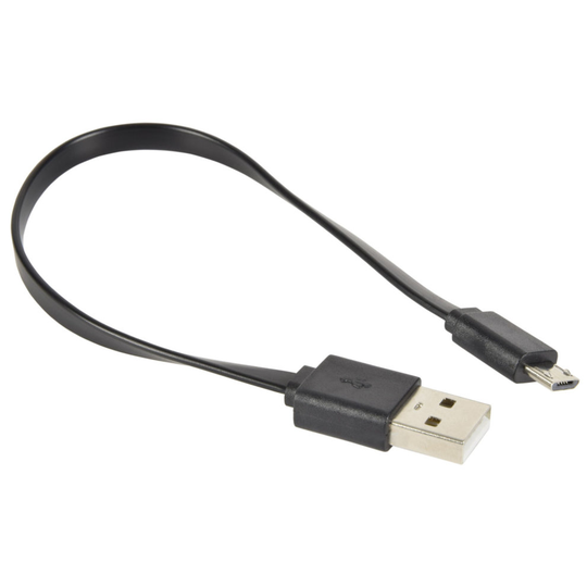 Short Flat Micro B USB Sync & Charge Cable for Smart Phone Tablet 0.2m 20cm