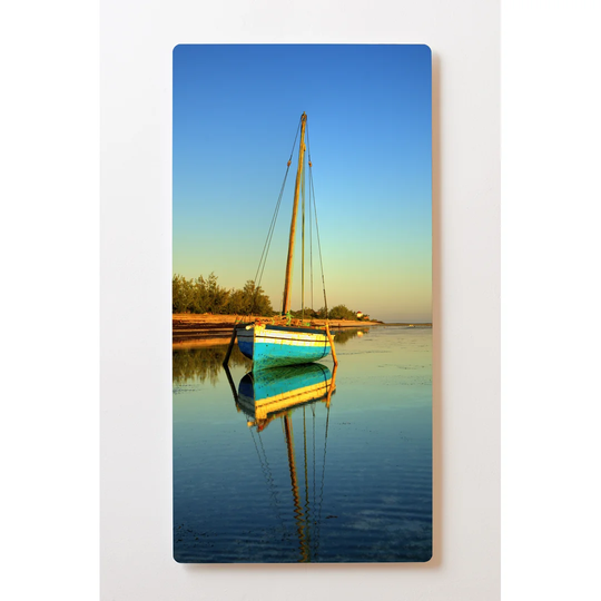 Notiz Motive Sailboat Magnetic Wall Mounted Cork Board