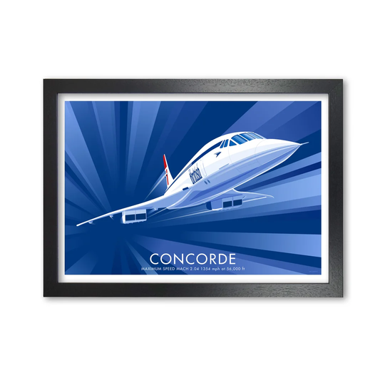 Concorde Speed - Unframed Graphic Art Print on Paper