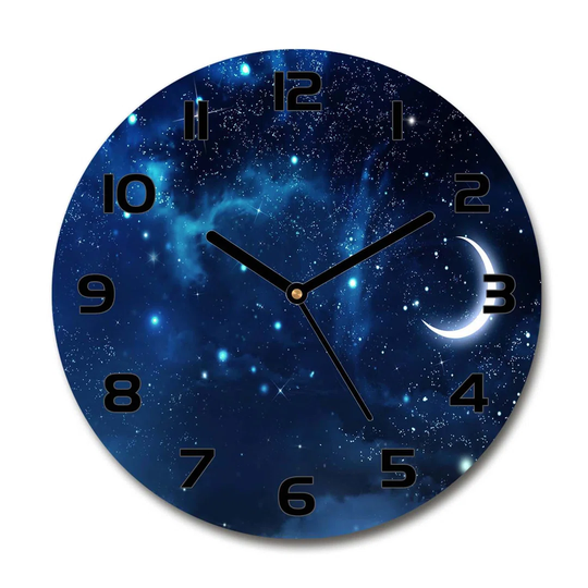 Decoration Picture Art Modern Kitchen Living Room Starry Sky 30cm Silent Wall Clock