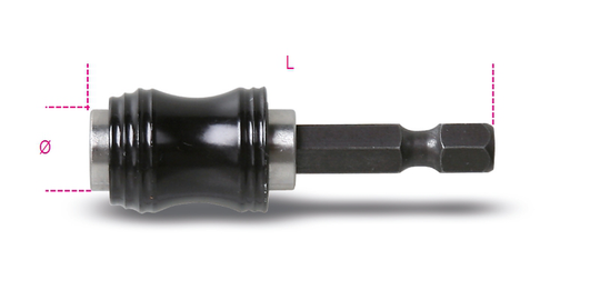 Beta Tools 882 MSR50 1/4" Hex Magnetic Quick Release Bit Holder 50mm | 008820205