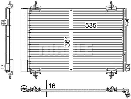 Condenser Air Conditioning 8FC351309-351 by BEHR