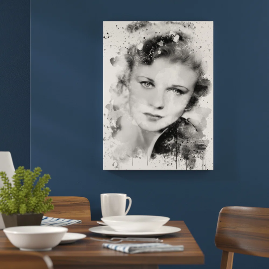 'Ginger Rogers' Graphic Art Print Poster