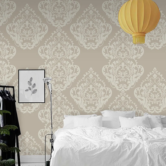 Ashi Baroque Royal Brown Wallpaper