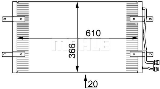 Condenser Air Conditioning 8FC351300-201 by BEHR