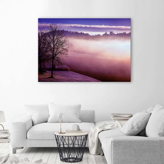 Canvas Print Fog Over Violet Lake