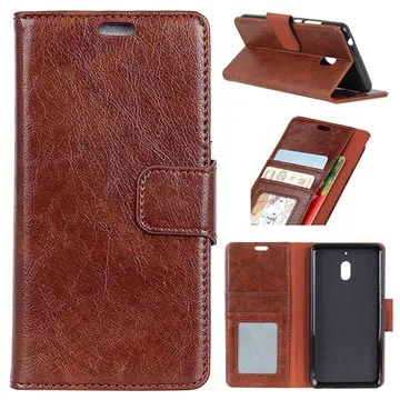 Elegant Series Nokia 2.1 Wallet Case - Brown