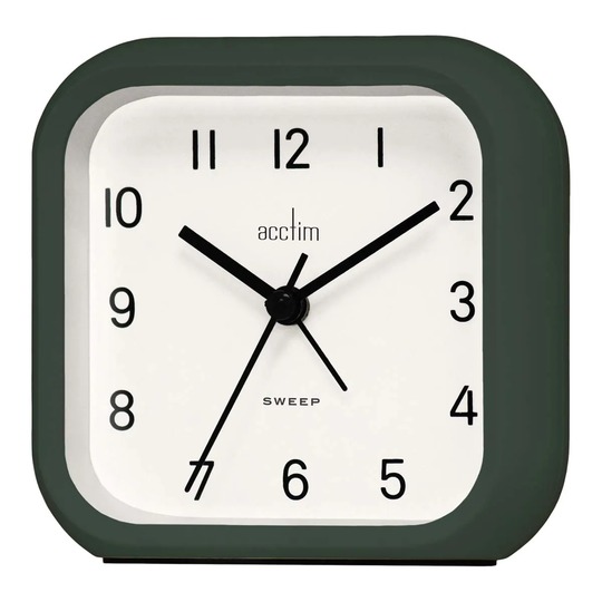 Acctim CK6155 Carter Alarm Clock Non-tick Backlight Urban Jungle