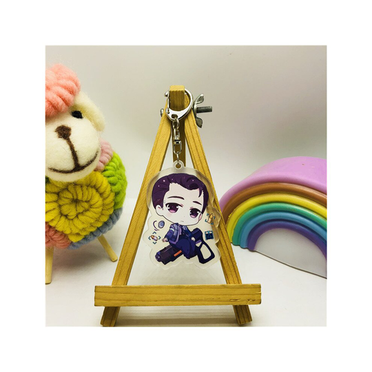 (A) Detroit Become Human Connor Cosplay Figure Keyring