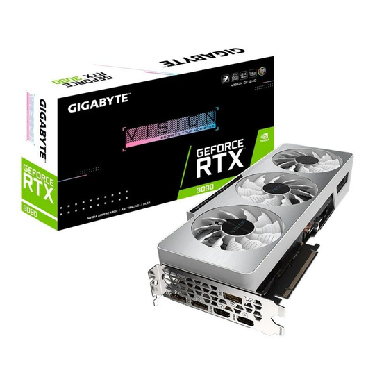 Gigabyte GeForce RTX 3090 24GB GDDR6X VISION OC Ampere Graphics Card