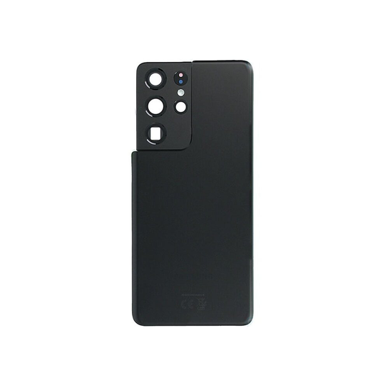 Genuine Samsung G998 Galaxy S21 Ultra Rear Back Glass / Battery Cover With Camera Lens - Phantom Black GRADE A
