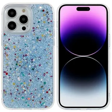 Dfans Starlight Shining iPhone 14 Pro Max Hybrid Case - Blue