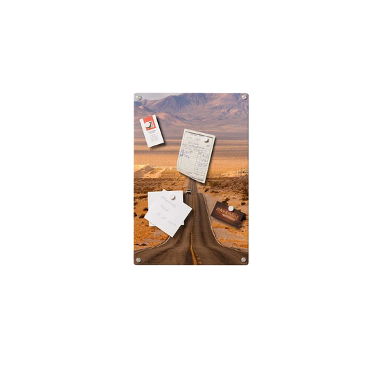 Route 66 Magnetic Wall Mounted Photo Memo Board