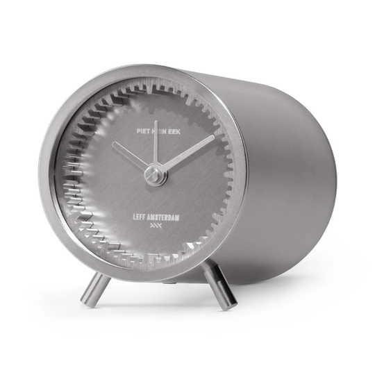 Leff Amsterdam Tube Alarm Clock - Steel