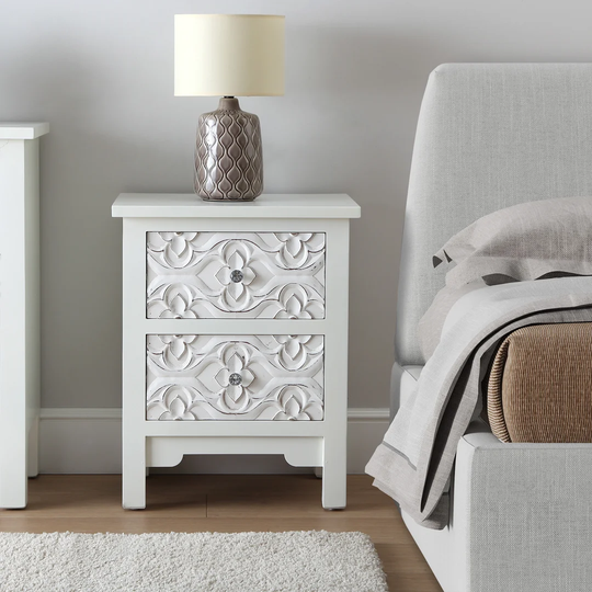 Koehler 2 Drawer Bedside Table