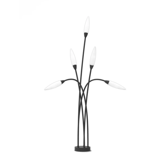 Espiga Multi-Head Post Lamp, 5 X G9, IP65, Anthracite, 2Yrs Warranty