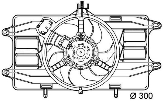 Air Conditioning fan 8EW351039-461 by BEHR