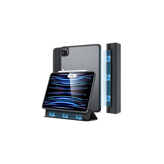 ESR Hybrid Trifold Case Compatible with iPad Pro 11 Inch (2022/2021), Detachable Magnetic Cover, Tough Back Case, Pencil 2 Wireless Charging, Slim and