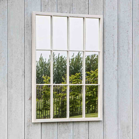 Crossland Grove Valencia Outdoor Mirror Gatehouse 500 X 25 X 700 Mm - White