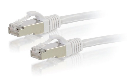 C2G Cbl/1m CAT6A Shielded Patch Cable White
