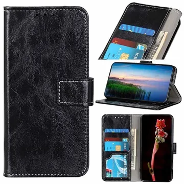 Motorola Moto G 5G Wallet Case with Magnetic Closure - Black