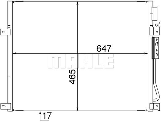 Condenser Air Conditioning 8FC351309-111 by BEHR