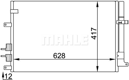 Condenser Air Conditioning 8FC351318-431 by BEHR