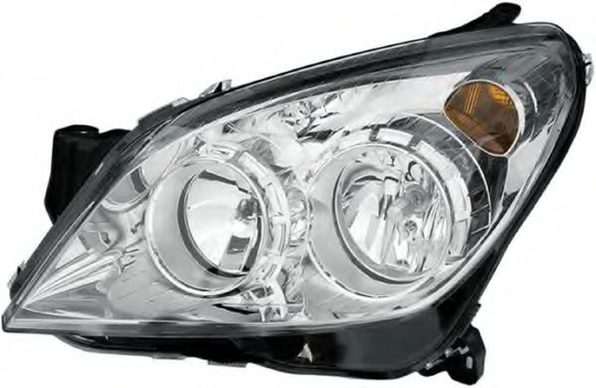 Headlight Halogen 1LG270370-631 by Hella Left