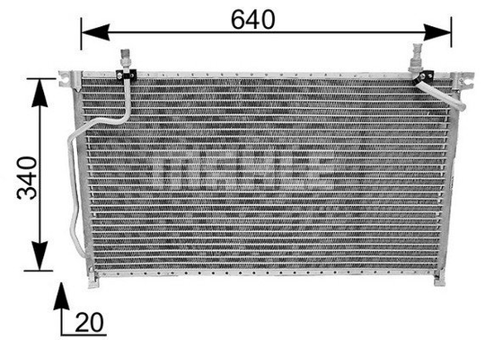 Condenser Air Conditioning 8FC351036-431 by BEHR