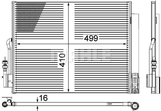 Condenser Air Conditioning 8FC351309-561 by BEHR