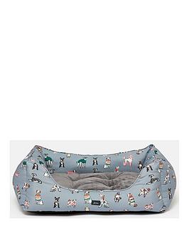 Joules Rainbow Dogs Box Bed - Large