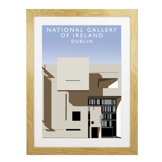 National Gallery of Ireland by Richard O'Neil - Graphic Art Print on Paper