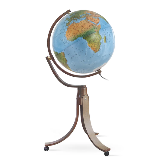Swedish on Floor Pedestal Globe