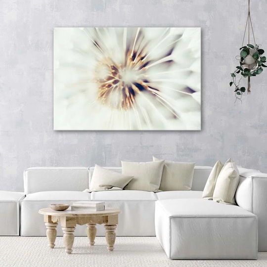 Canvas Print Dandelion Macro Dandelion Nature