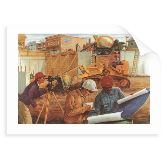 'Division of Labor and Specialization Illustration' - Print