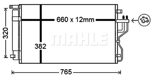 Condenser Air Conditioning 8FC351343-091 by BEHR