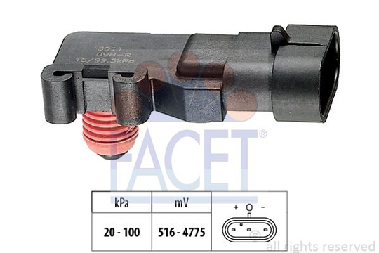Air Pressure Sensor, height adaptation Made in Italy - OE Equivalent 103011
