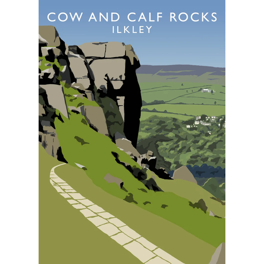 Cow and Calf Rocks by Richard O'Neil - Graphic Art Print on Paper