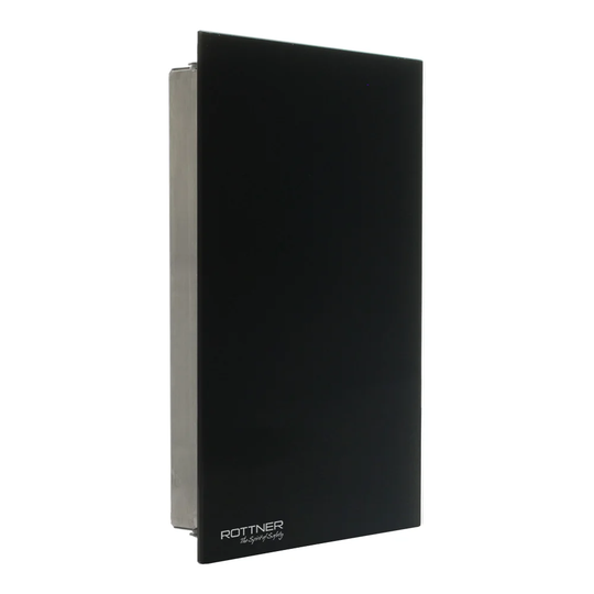 Rottner Key Glass Key Cabinet Black Magnetic Closure