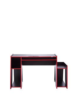 Lloyd Pascal Horizon 5 Gaming Desk - Black/Red