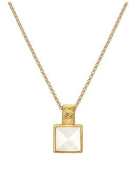 Hot Diamonds Hd X Jj Calm Mother Of Pearl Square Pendant