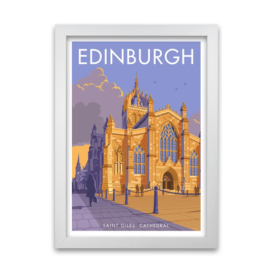 Scotland Edinburgh by Stephen Millership - Picture Frame Graphict Art Print on Paper