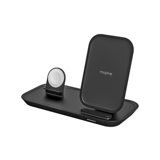 Mophie Qi 7.5W 2 in 1 Wireless Charging Stand Black EU Plug -401305727