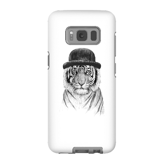 Balazs Solti Tiger In A Hat Phone Case for iPhone and Android - Samsung S8 - Tough Case - Gloss