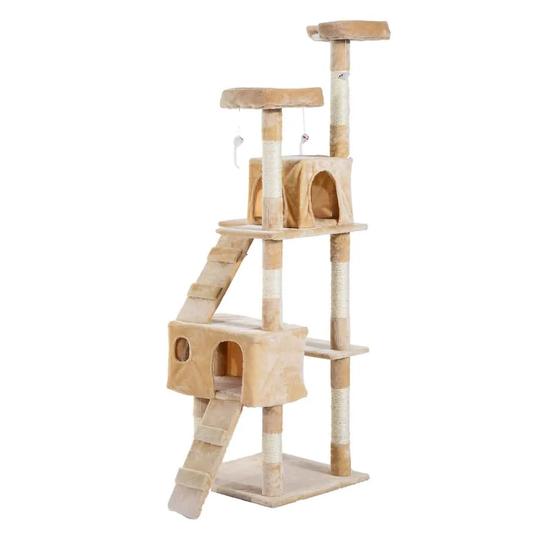 PawHut Cat Activity Centre House