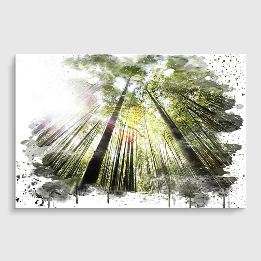 'Bamboo Forest' Graphic Art Print Poster