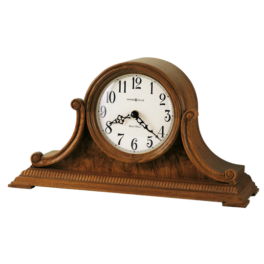 Anthony Traditional Analog Wood Quartz Tabletop Clock in Oak Yorkshire