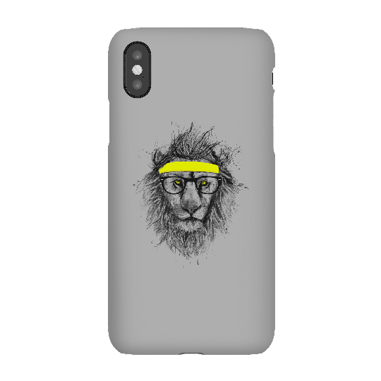 Balazs Solti Lion And Sweatband Phone Case for iPhone and Android - iPhone XS - Snap Case - Matte