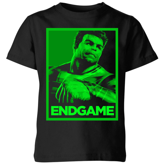 Avengers Endgame Hulk Poster Kids' T-Shirt - Black - 3-4 Years